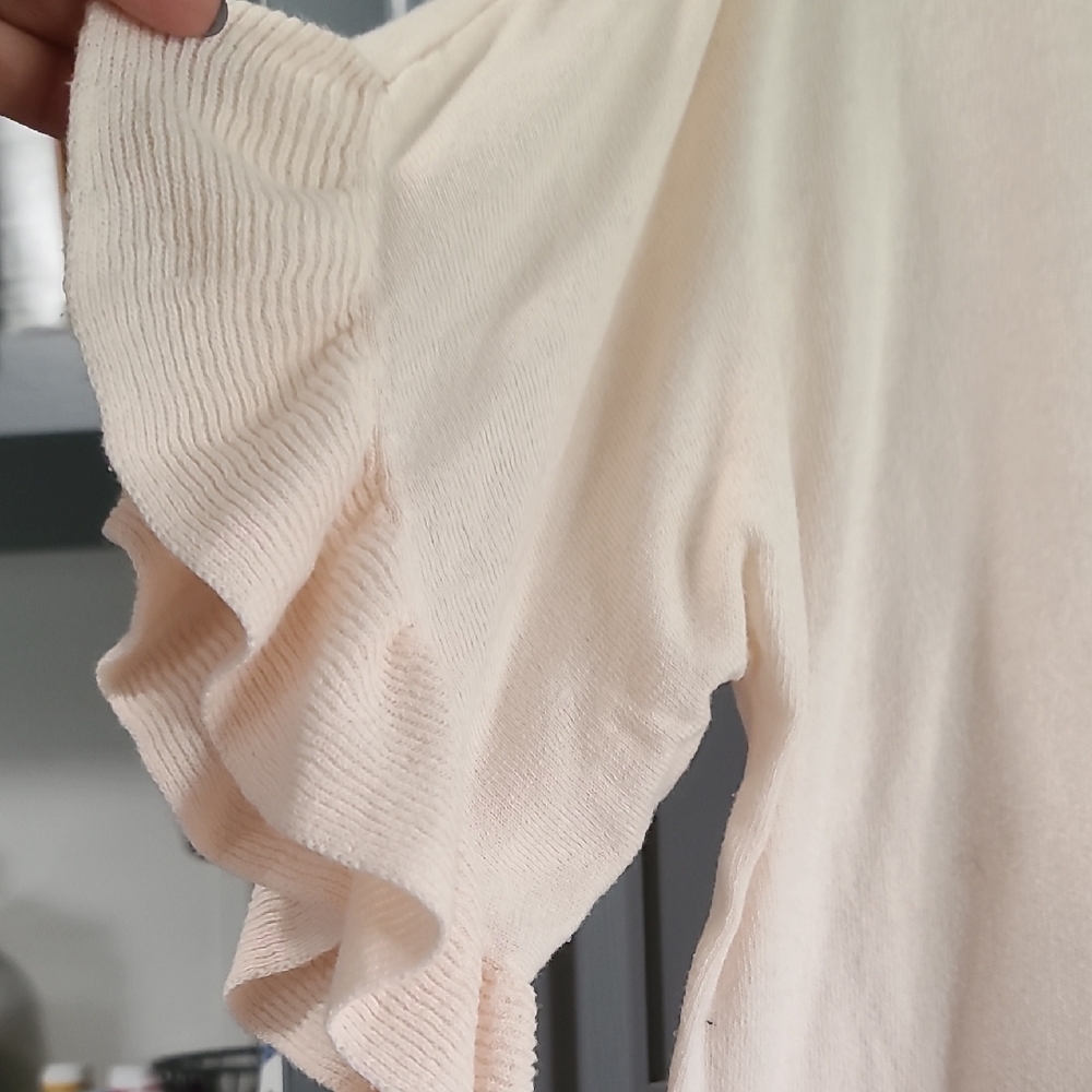 LOFT Pink Relaxed Ruffled Blouse - Picture 3 of 3